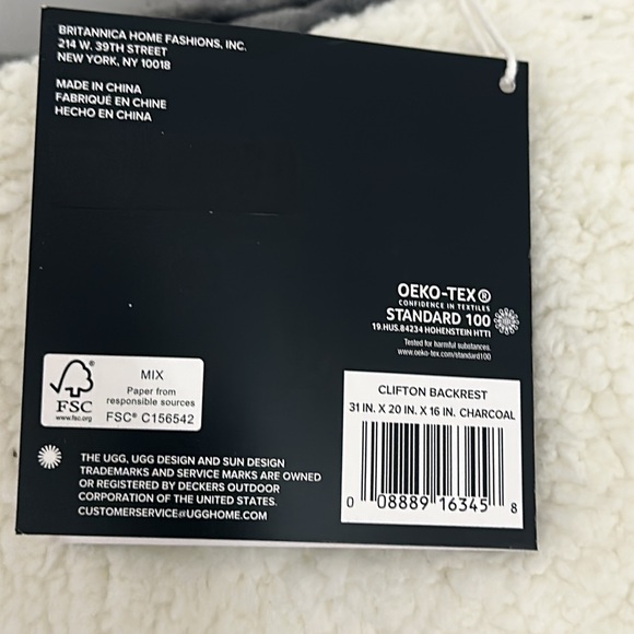 Ugg Clifton Backrest Pillow - Picture 7 of 7